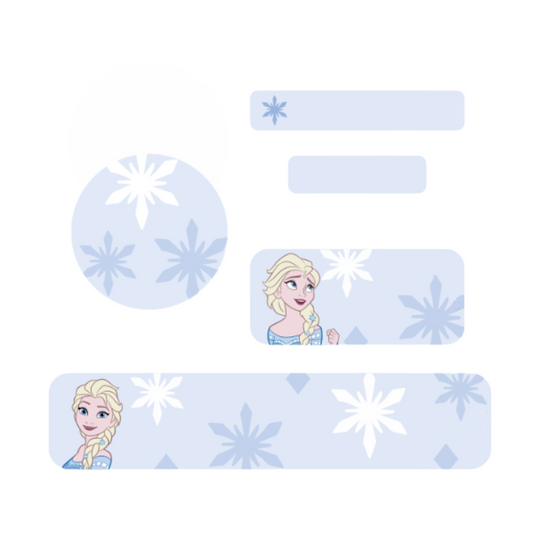 Frozen School Name Label Packs