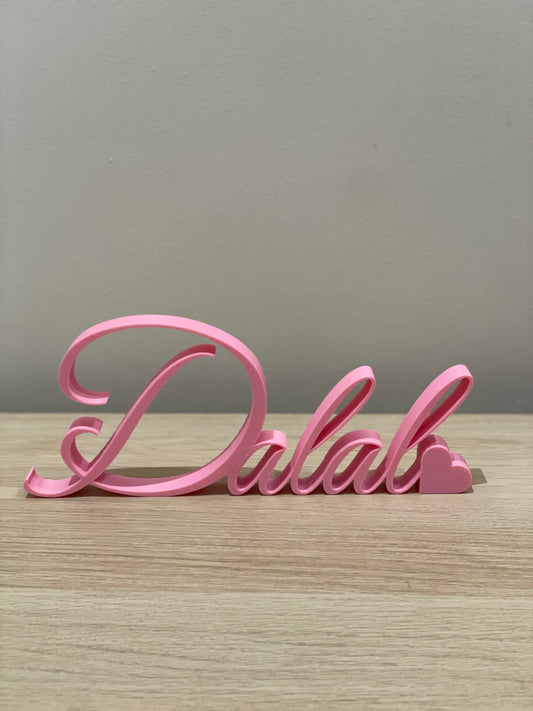 Name stand - ستاند اسم بالانجليزي ٥ احرف