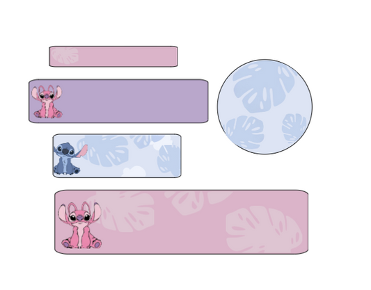 Stitch School Name Label Packs